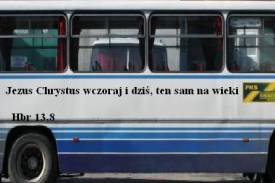 Cytaty z Biblii beda zamieszczone na autobusach
