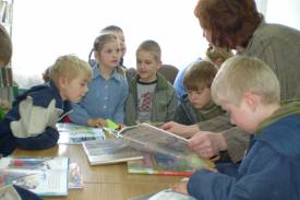 Zajęcia biblioteczne z przedszkolakami