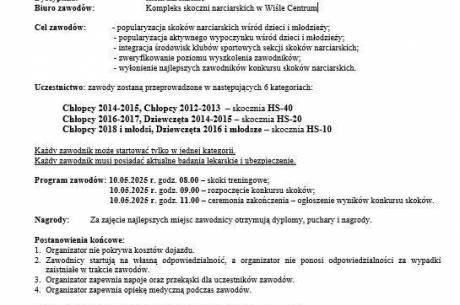  Konkurs skoków narciarskich dzieci i młodzieży "Memoriał im. Leopolda i Władysława Tajnerów" 